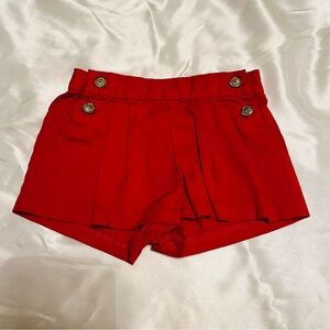 Janie and Jack Red High Waist Shorts